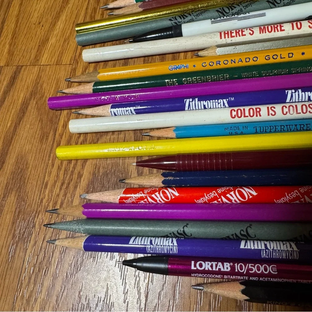 VTG Pencil & Pen Lot West Virginia Drug Rep Mechanical Pencils Junk Drawer Lot